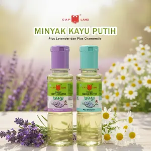 Cap Lang Minyak Kayu Putih Bayi Lavender Chamomile 30ml 60ml Kehangatan Alami Pereda Kembung Tidur Nyenyak untuk Kulit Sensitif - Perut