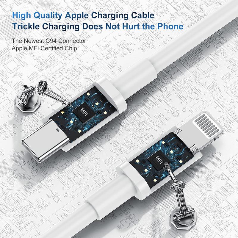 Product Introduction of Cáp sạc USB-C sang Lightning, MFi PD 30W, dành cho iPhone 14, 13, 12, 11, Pro Max, XS, XR, X, 8 Plus, sạc nhanh Type C, Phụ kiện điện thoại 5