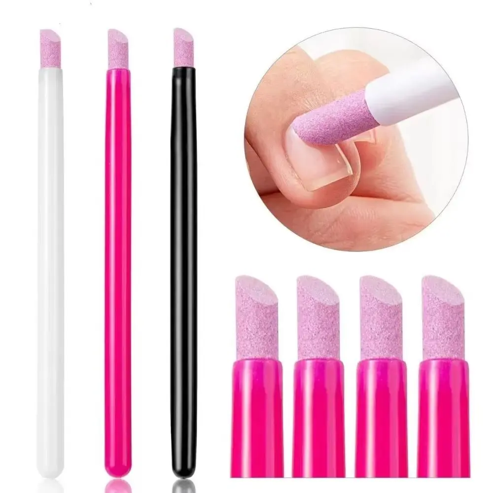 Durable Quartz Nail Skin Grinding Pen 3 Colors Plastic Nail Polish Pen Professional Wear-resistant Cuticle Remover Manicure Tools