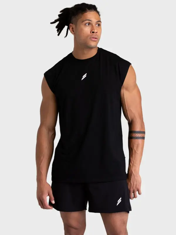 Men's Geometric Print Round Neck Tank Top, Loose Casual Breathable Comfortable Sleeveless Top for Gym Workout Running, Men's Clothes for Summer 3