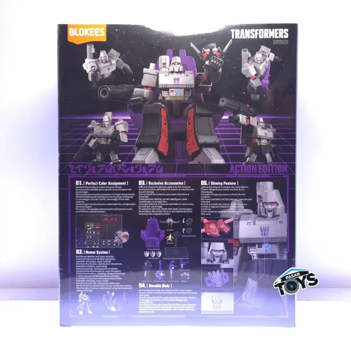 Blokees Figures Transformers Action Edition 02 G1 Megatron Model Kits 40 Years 1
