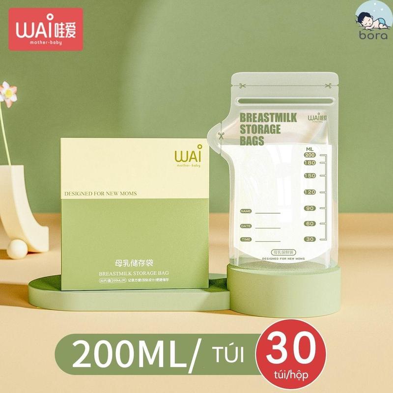 Túi trữ sữa WAI 100ml, 150ml, 200ml - hộp 30 túi 7