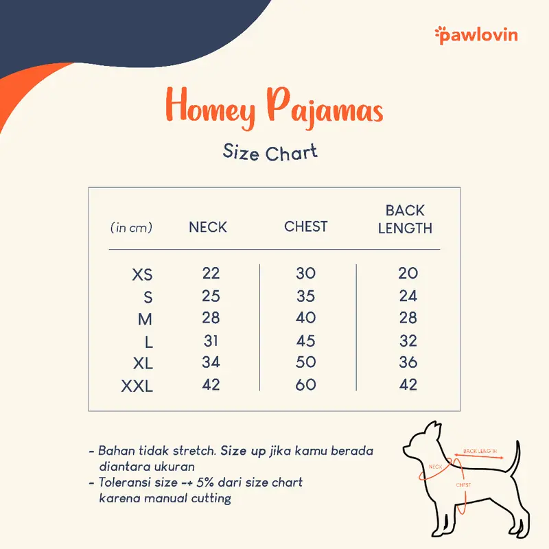 Pawlovin - Baju Piyama Kucing & Anjing Homey Pajamas 1