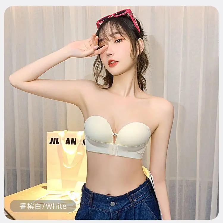 Áo Ngực Không Dây, áo lót nữ, corset, áo ngực độn, Dây Đeo Trong Suốt, Áo Ngực Ống Vô Hình 8