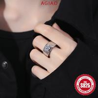 Gambar AGIAO One Carat Cincin Pria Glossy Ring Mewah Fashion Korea - 1 karat, Dapat disesuaikan dari A.GIAO.ID Kab. Gresik 2 Tokopedia
