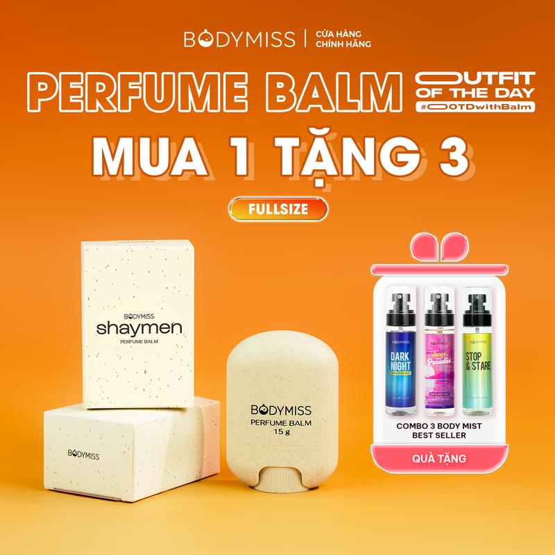[MUA 1 TẶNG 3] Nước Hoa Khô Dành Cho Nam Nữ Unisex Phụ Kiện Tiện Lợi Bỏ Túi Bodymiss, Nước Hoa Sáp 3 Tầng Hương Thơm Cho Học Sinh Sinh Viên Perfume Cosmetic Women