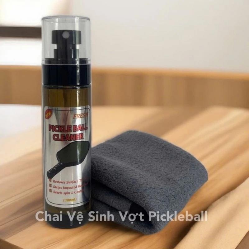 Tặng Khăn 3M - Hàng Chính Hãng Chai Xịt Vệ Sinh Mặt Vợt Pickleball Cleaner 100ml - Bảo Vệ Bề Mặt & Hạn Chế Trầy Xước