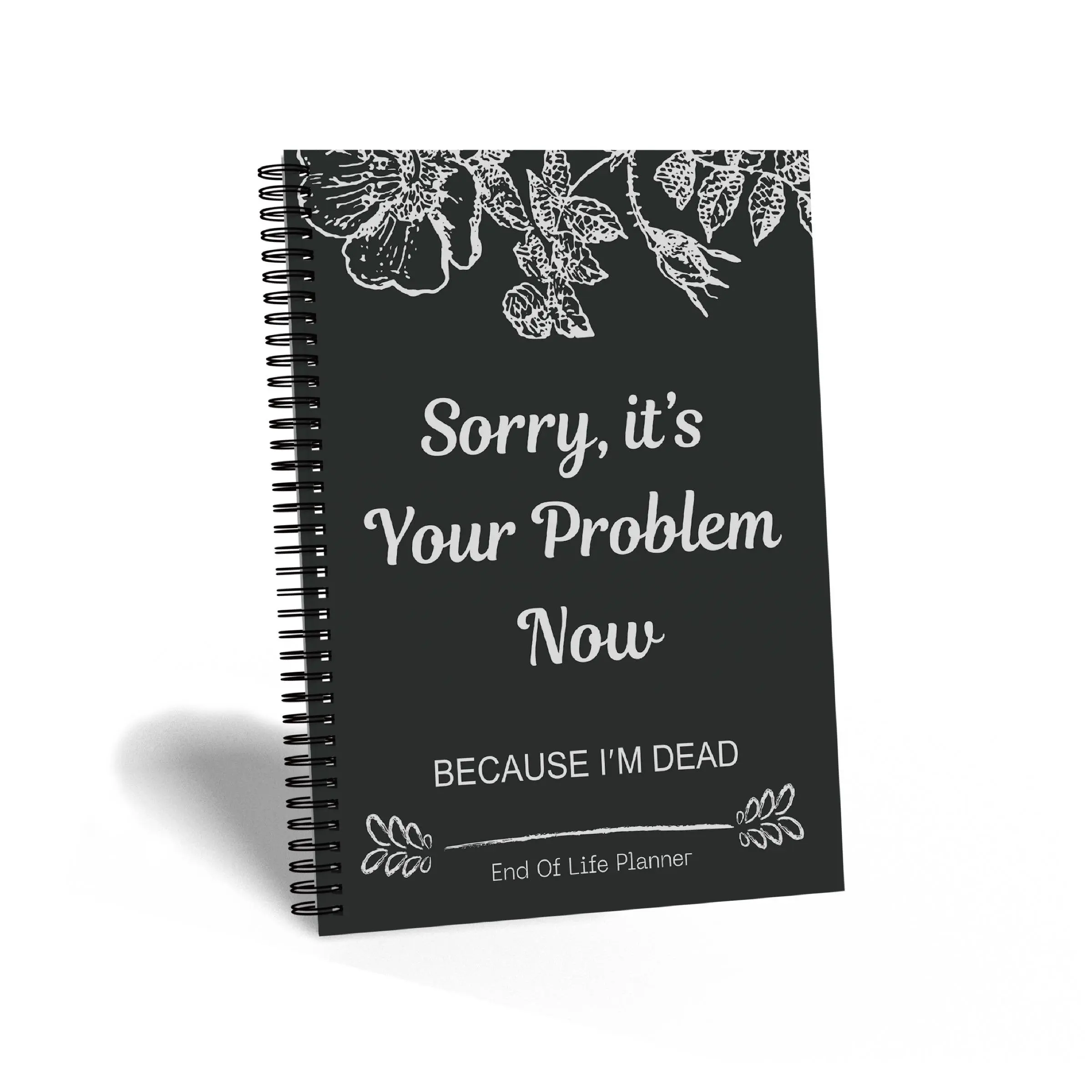 Funny End Of Life Planner, 1 Count Spiral Planner Notebook, Planner Organizer, Workbook Features, Office Stationery & Supplies