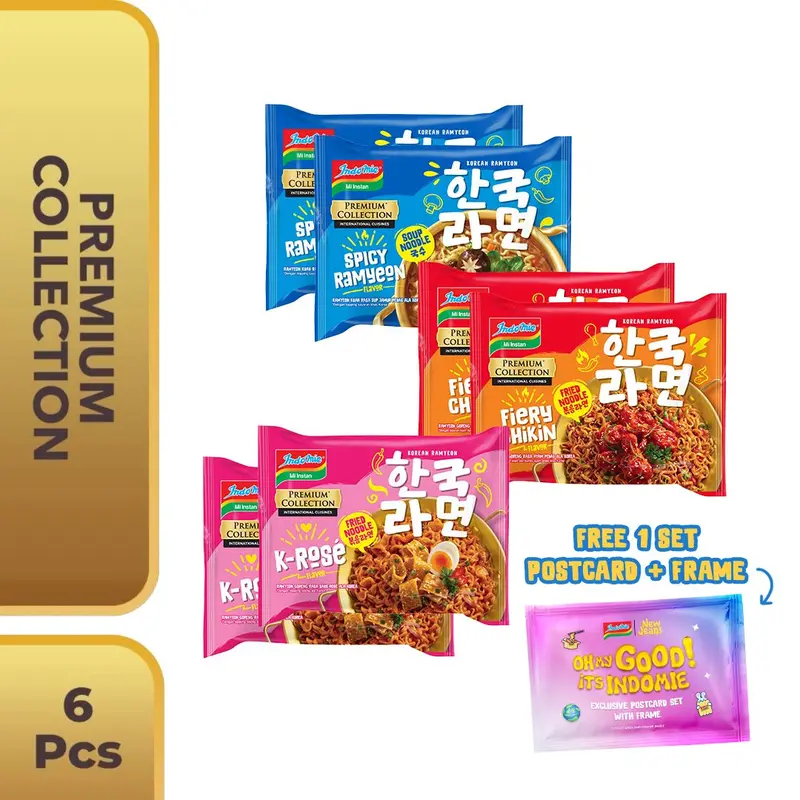 Bundling 6 Pcs Korean Series Free Postcard Set with Frame NewJeans 0