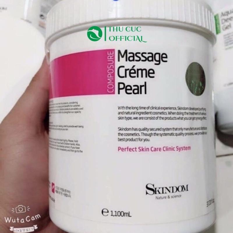 Product Introduction of Kem massage mặt Skindom Massage Cream Pearl 1100ml - Da sáng, đều màu Skincare 1