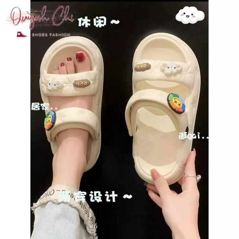 (Loại 1) Dép Sandal Đế Bằng Cao 4 Cm , Dép Quai Hậu Nữ Đế Cao Chất Liệu EVA Siêu Nhẹ XiXiTiao TB533 DéP Shoes GiàY Nhung 3
