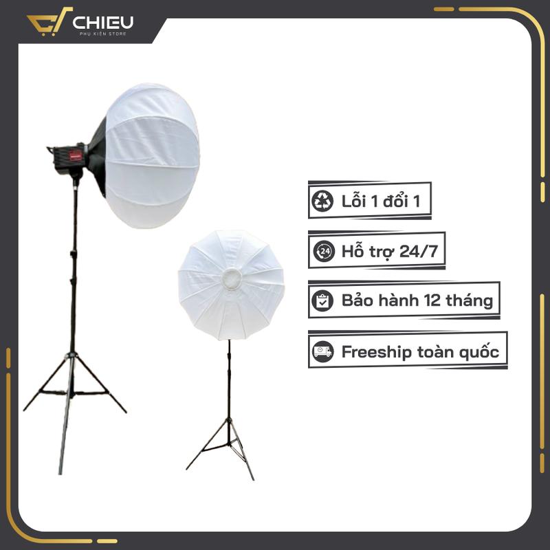 Đèn Cầu 400w Bộ Đèn Studio Chụp Ảnh SLS500LL Đèn Stuido Quay Phim Đèn Livestream Bán Hàng Đèn Led Thông Minh Tạo