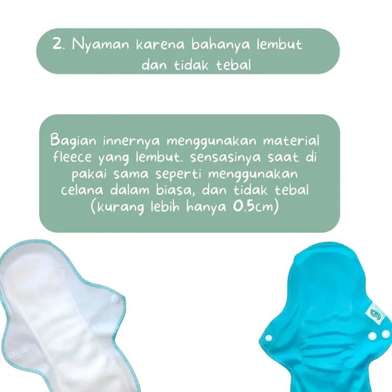 [PREMIUM] Menspad GG LEMBUT DaY night pantyliner pembalut kain BISA DI CUCI ULANG LEBIH HEMAT BERSNI 3