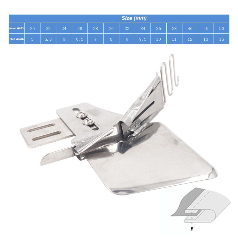 Steel Industrial Sewing Machine Hemming Device Double Folding Household ...