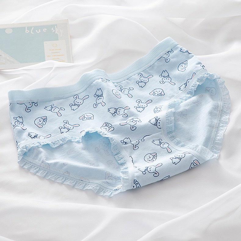 Product Introduction of Set 10 Quần Lót Nữ Cotton Thỏ Con Xinh Yêu Ngang Eo Thời Trang Dễ Thương 8015 Women Nhung 50