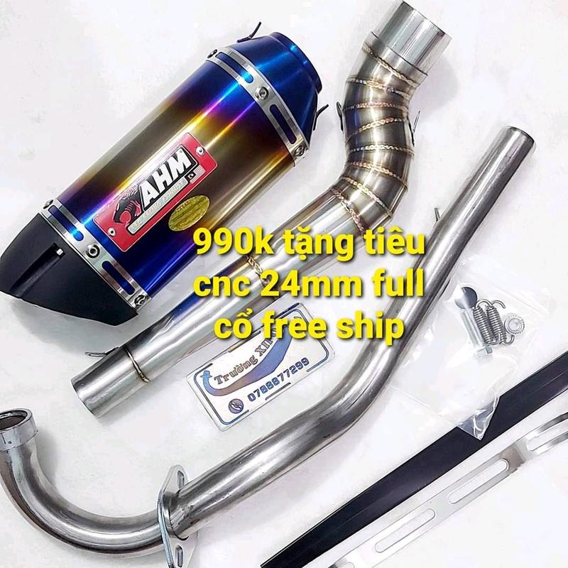 Lon pô ahm m3 full tiêu bass lò xo gắn được các dòng xe