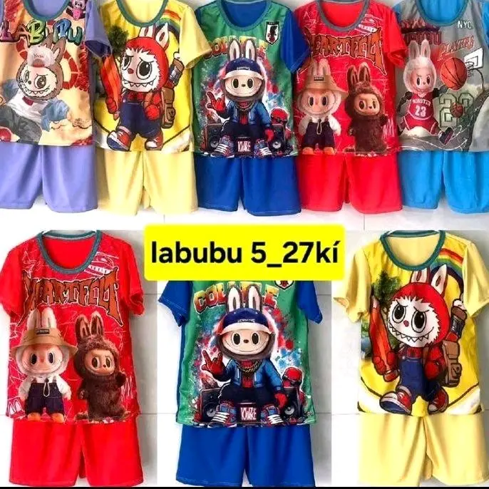 6_27kí combo 5bộ 5 màu labubu quần áo trẻ em quần áo thể thao set 5bộ 5 màu khác nhau bé trai bé gái baby three