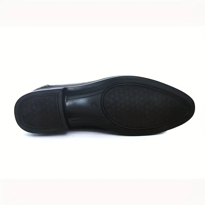 [Crocodile-Embossed] Men's Black Oxford Loafers |     Crocodile-Embossed Texture,-Tone Metallic |     Comfortable Rubber Sole |     Slip-On Dress Shoes |     Casual Business Formal Occasions 2