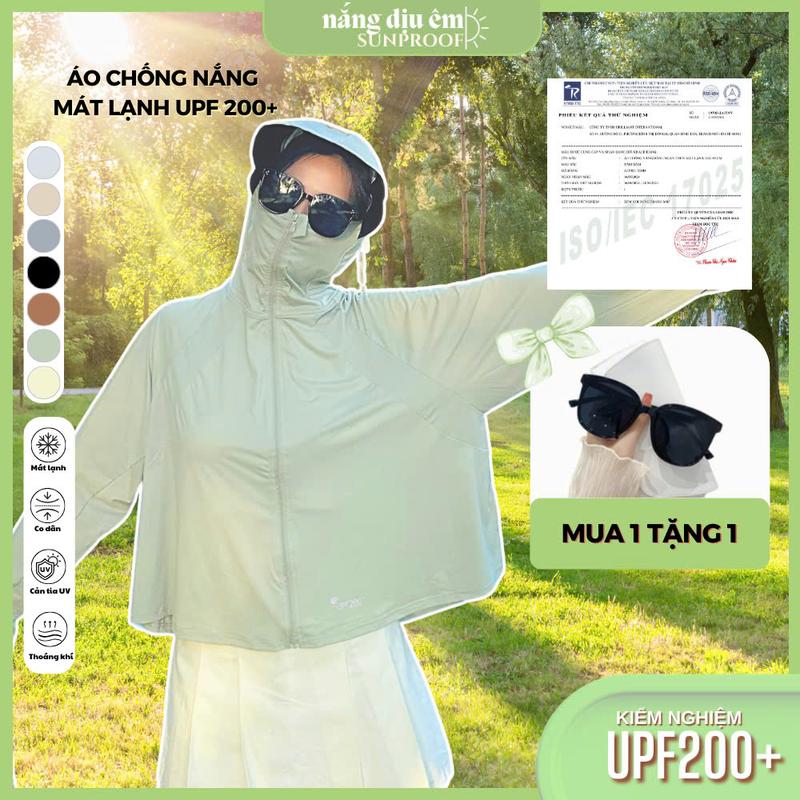 Áo chống nắng nữ UPF 200+ công nghệ làm mát, thiết kế cánh dơi thể thao croptop thời trang freesize 70kg - SixMoon