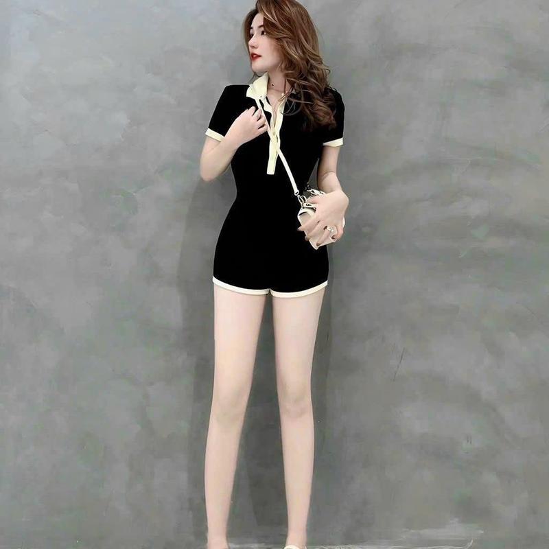 Jump cổ trụ viền trắng Cài nút cực tôn dáng , chất thun tăm dày dặn 4