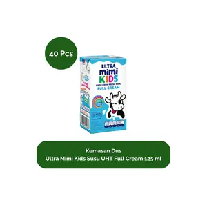 Sayurbox Kemasan Dus Ultra Mimi Kids Susu UHT Full Cream 125 ml x 40 pcs 1 Kardus Susu Anak - Milk