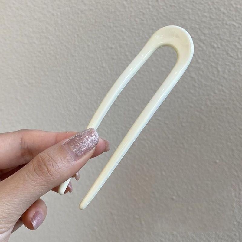 Kẹp Tóc Phong Cách Trung Quốc Mới, Chất Liệu PVC, Thiết Kế Hình Chữ U, Nhiều Màu, Dụng Cụ Hữu Ích Cho Kiểu Tóc Búi Tóc Phong Cách Trung Quốc, Dành Cho Nữ 3