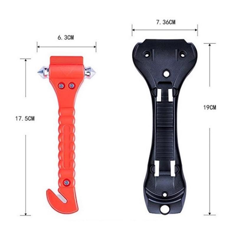 Product Introduction of 2 in 1 Emergency Glass Hammer & Seat Belt Cutter - Palu Pemecah Kaca Mobil Multifungsi untuk Keadaan Darurat, Aksesoris Keamanan Mobil Praktis dan Portable Kotak 13