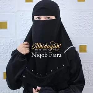 Niqob FAIRA RUMBAI | Matt Sifon Silky Premium | Niqab Cadar Bandana Wolfis Terbaru Niqob 2 Layer