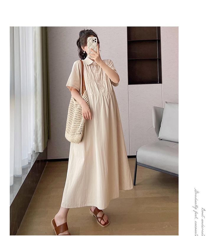 Product Introduction of P69350# Dress Pregnant Plus Size Dress For Women Nipped Waist Summer Slim New Arrival Pregnant Pregnancy Dress 25