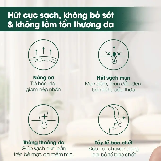 [OGAWA] Máy hút mụn cá nhân OGAWA Blackhead removal - Có Camera soi da Skincare Nữ máy  đẩy 7