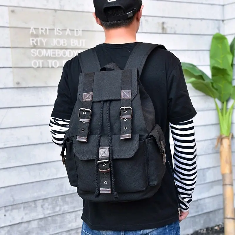 Tas Ransel Kanvas Canvas Backpack 2
