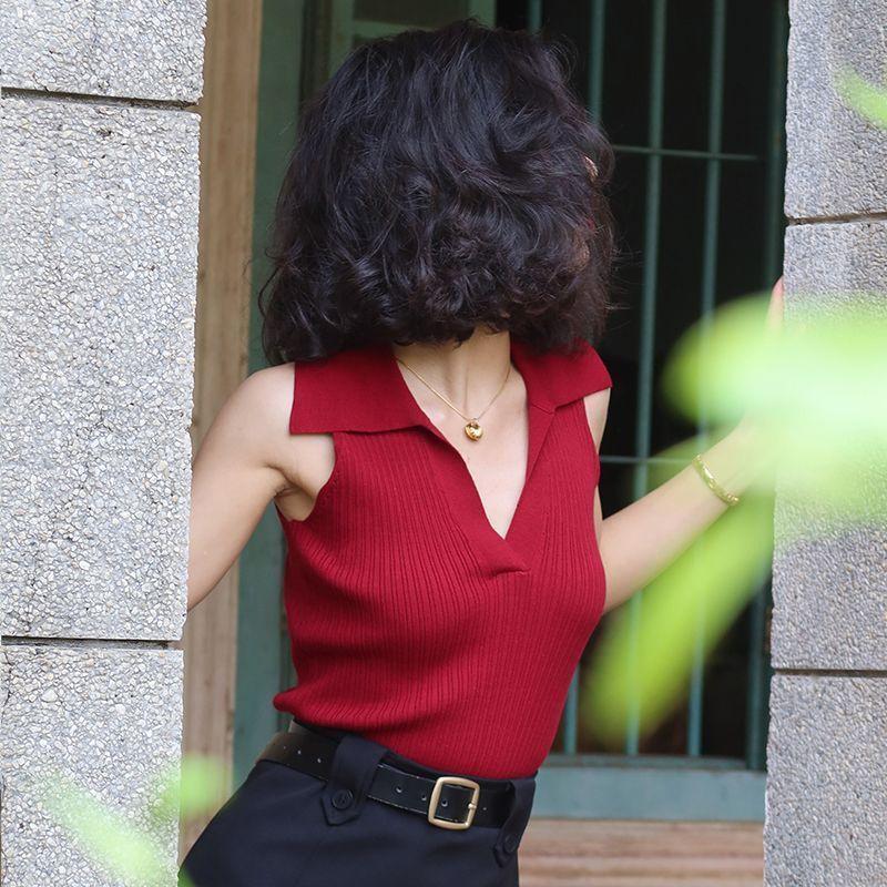 Áo Vest Không Tay Áo Phông Trễ Vai Cấp Thời Trang, Dành Cho Nữ, Áo Polo Mỏng, Áo Nữ Ngắn, Phong Cách Cô Gái Nóng Bỏng, Tuyệt Vời Để Mặc Ngoài Trời Top Women 8