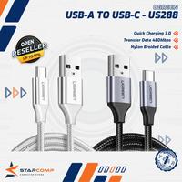 Gambar UGREEN Kabel Data USB Type C Fast Charging Max 3A for Samsung Oppo Vivo Mi Realme Infinix Etc - 60118 PVC 2M dari Starcomp Solo Kab. Banyumas 1 Tokopedia