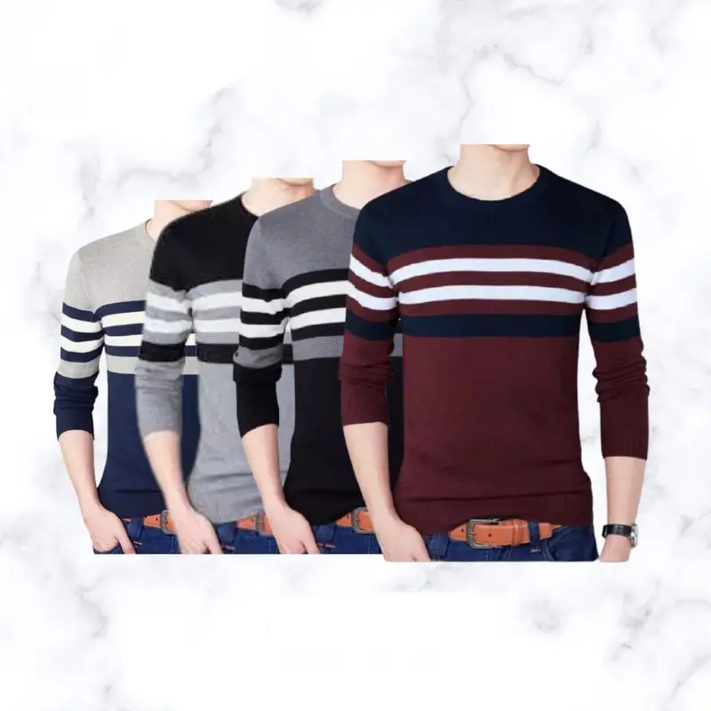 SWEATER RAJUT PRIA CROSSLINE HIGHT QUALITY Tebal 1