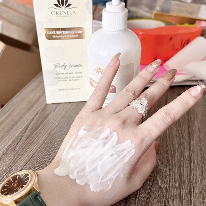 Kem Body Dưỡng trắng,Chống nắng,Rượu sake 300gr 4