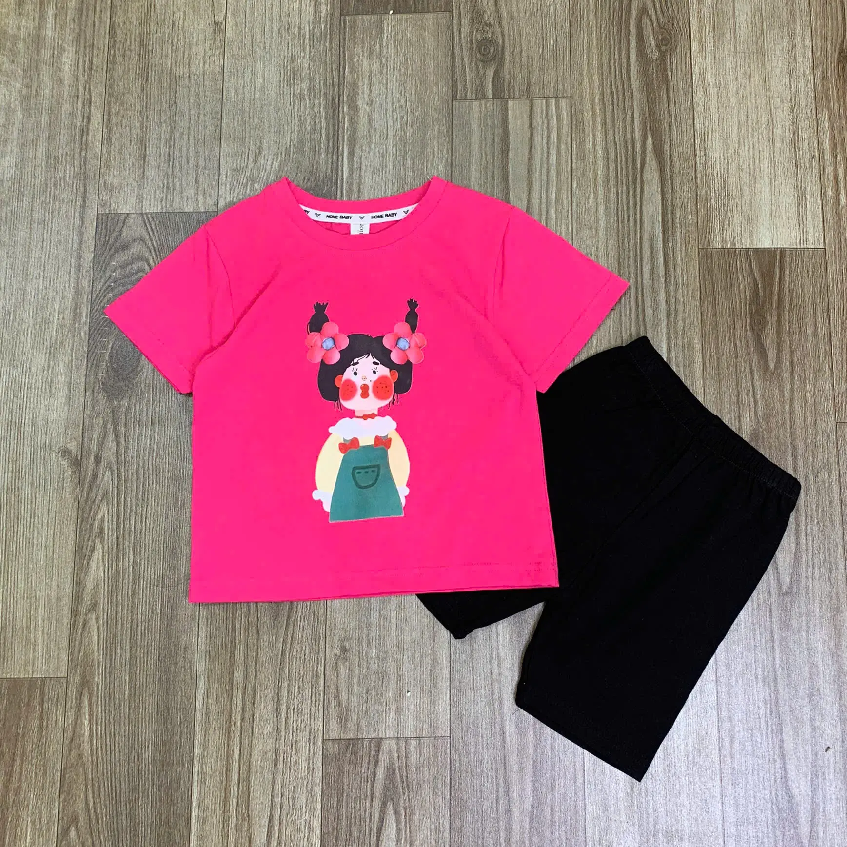 Set bộ legging in hình CÔ GÁI cho bé size từ 10-35kg-HÀ THỦY