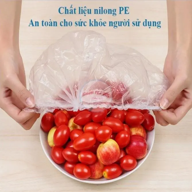 (10 Túi) Combo 1000 màng bọc thực phẩm PE túi gấu có chun co giãn bọc đồ ăn, chùm đầu đa năng - Túi Gấu Bọc Thực Phẩm 1