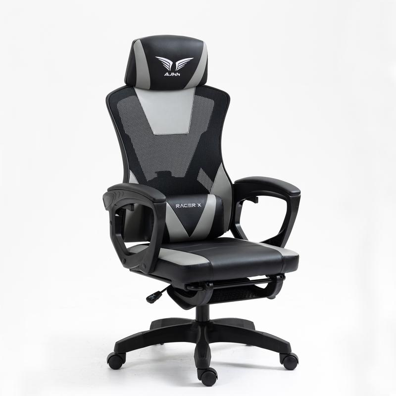 Super Gaming Ghế gaming công thái học bọc nệm mềm Thích hợp làm việc chơi game Lưng ghế có thể ngả 145° Bảo Vệ Cột Sống