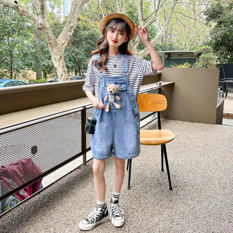 (24-48kg)Yếm Gấu cho bé gái mặc hè size đại ( Không Kèm áo)