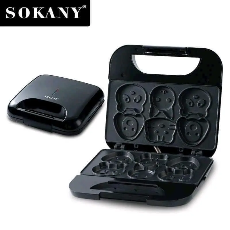 Máy Làm Bánh 08005 - Hình Thú Siêu Dễ Thương - Công Suất 750W - Chiên Nướng Rán - ABS và Hợp Kim Nhôm Máy Làm Sữa 1
