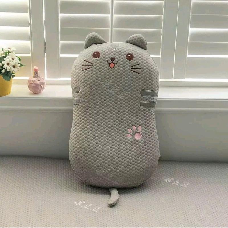 Gối băng lạnh cao su non kích thước 35x50cm họa tiết mèo cute cho bé 5