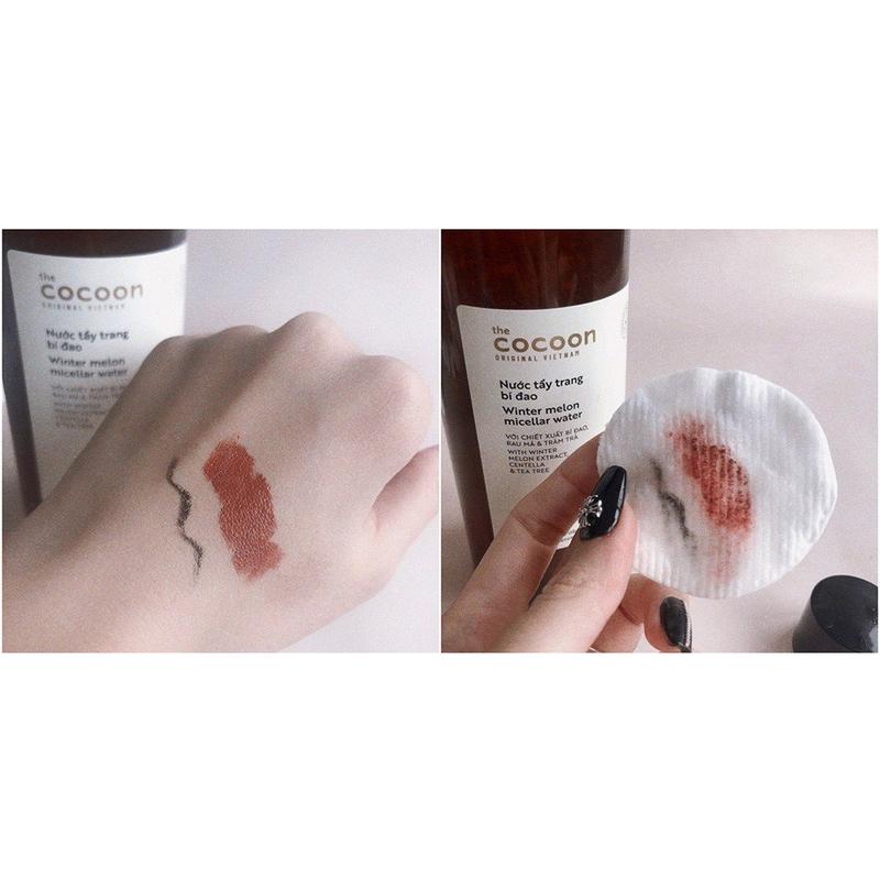 Nước tẩy trang bí đao Cocoon Winter Melon Micellar Water dịu nhẹ , sạch sâu , giảm dầu hiệu quả 50ml 6