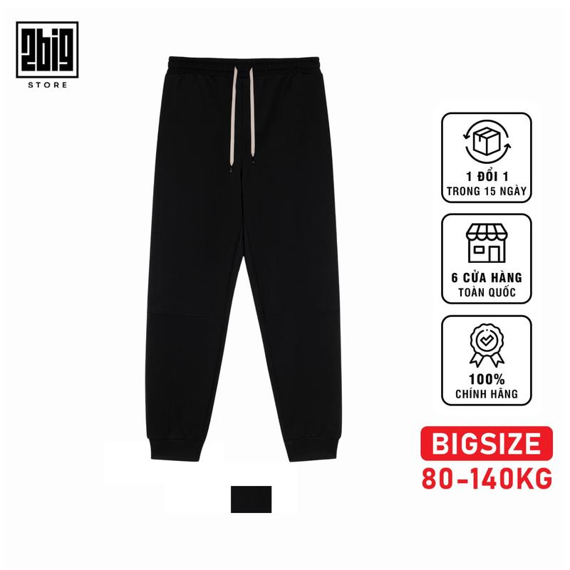 2BIG - BIGSIZE NAM 80-140KG QUẦN JOGGER THUN PHỐI XÁM THOẢI MÁI CHO VẬN ĐỘNG THỂ THAO