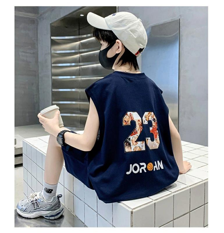Bộ 3 lỗ mùa hè cho bé trai từ 17-45 kg mặc vừa ,phong cách cá tính .Chất cotton cá xấu mềm mịn thấm hút mồ hôi, đường may kĩ 2