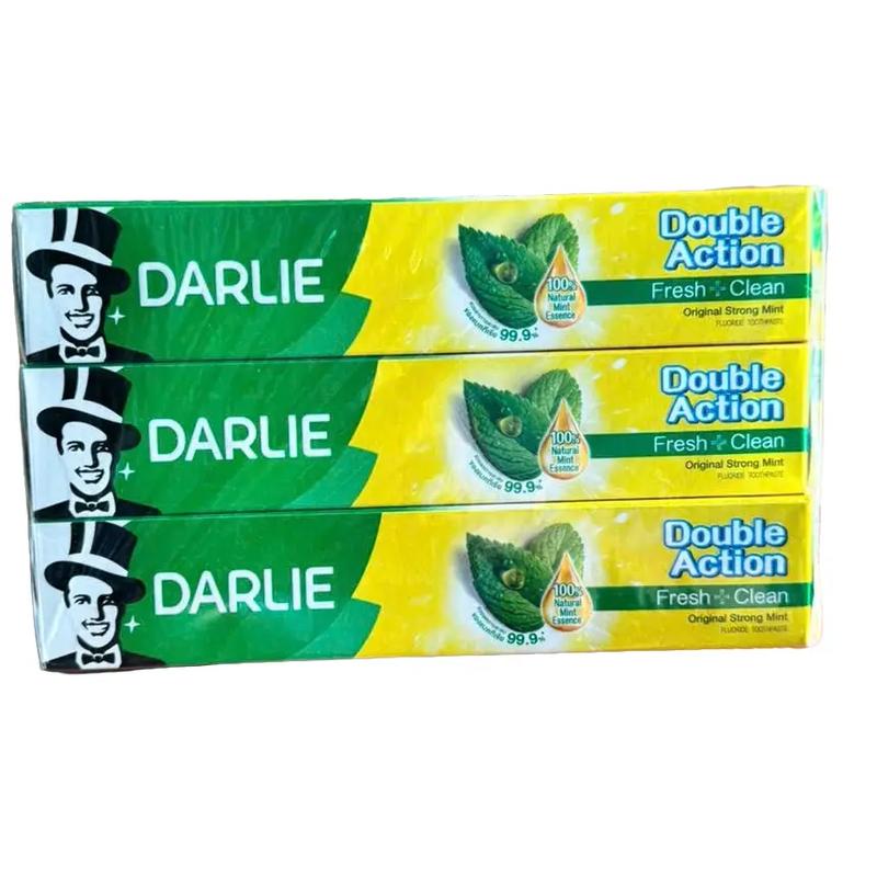  Darlie  1 hộp 2 tuýp  Kem đánh răng ông già tây nội địa Thái Lan Bảo vệ nướu Trắng Răng 