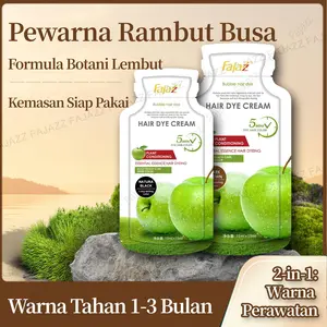 Fajaz COD 10pcs 300ml Pewarna Rambut Berbahan Dasar Tumbuhan Dye and Care Two-in-One Hair Dye Formula Botani Lembut Kemasan Siap Pakai