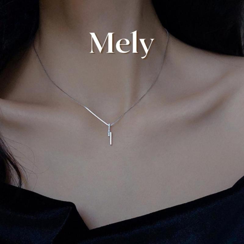 Dây chuyền vòng cổ sợi mảnh đính đá thanh lịch Trang Sức dành cho nữ - Mely B64