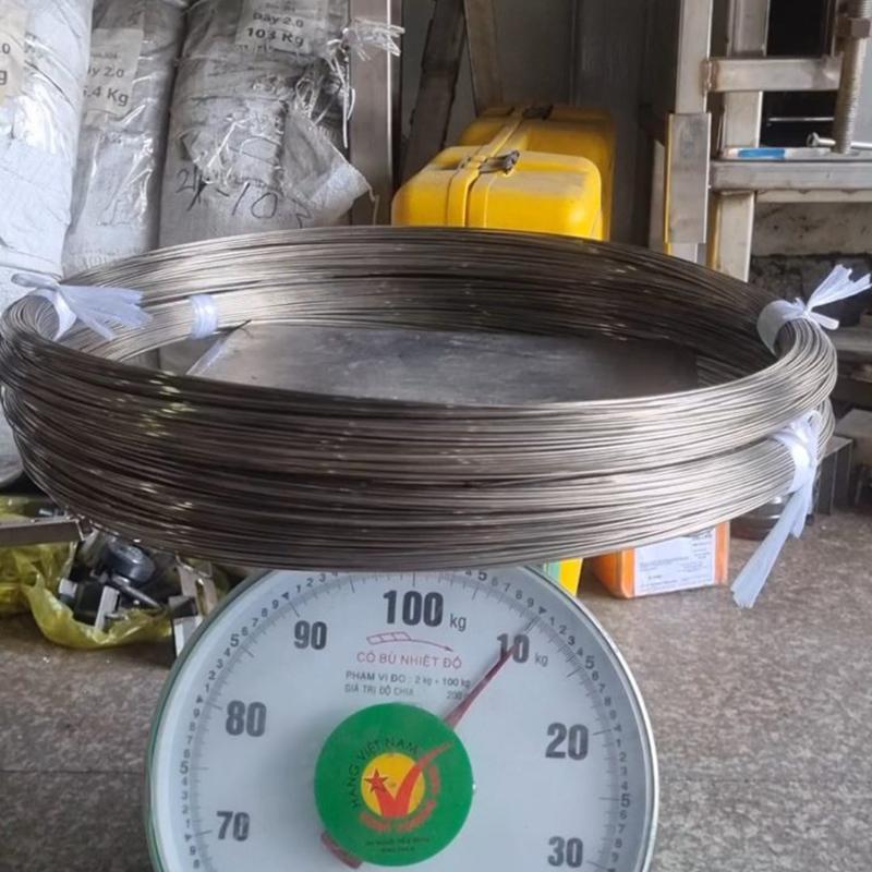 [Hàng mẫu] Dây Inox 304 -phi 1.2 mm. 1.5 mm, 1.8 mm, 2.0 mm, 2.4mm, 3.0 mm 1