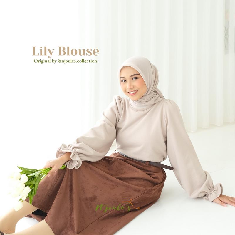 Lily Blouse | Atasan simple | Blus simpe | atasan korea 0
