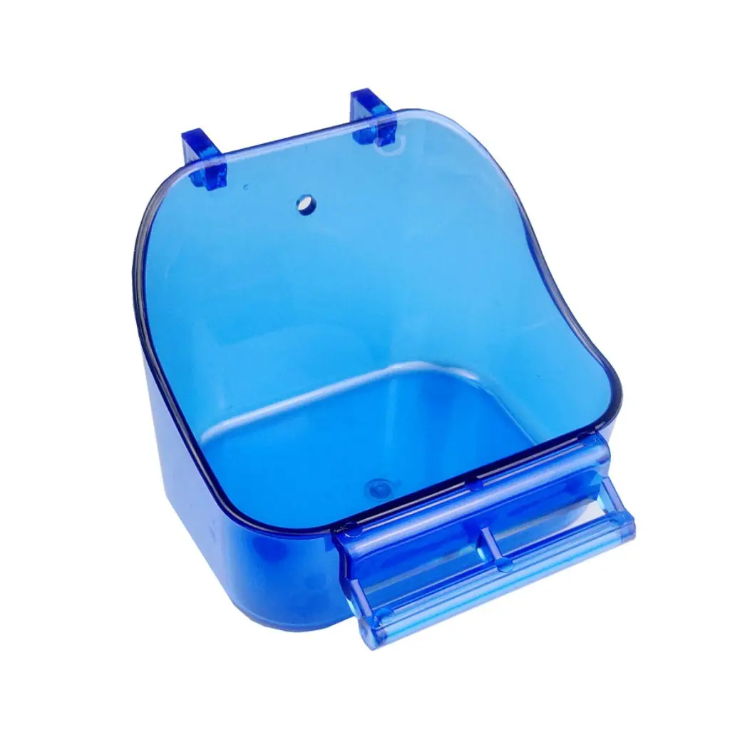 Pet Bird Bath Box Parrot Food Tray Bird Cage Accessory for Parakeet Canary
